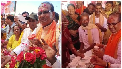 'मन्नूलाल के गुलगुला' के दीवाने हुए सीएम शिवराज, चाय भी पी,चिरौंजी बेंचने वाले को दिए दो लाख रुपये
