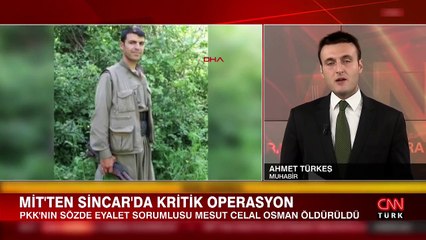 PKK'nın sözde Sincar eyalet sorumlusu Mesut Celal Osman öldürüldü
