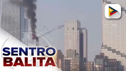 Siyam na sibilyan, 3 bumbero, sugatan matapos bumagsak ang isang construction crane sa New York