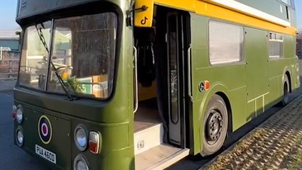 Family Convert DOUBLE DECKER BUS Into Motorhome!