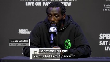 Crawford : "Spence Jr ? Je suis juste un meilleur combattant"