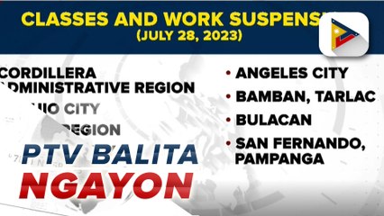 Klase at pasok sa trabaho sa ilang probinsiya sa Luzon, kanselado pa rin