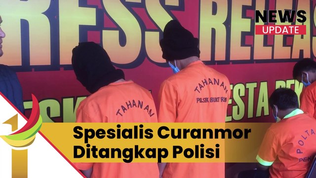 Tim Gabungan Polresta Pekanbaru Dan Polda Riau Tangkap Pelaku Spesialis Curnamor