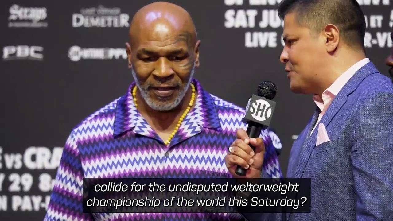 'Put him in the dirt' - Spence and Crawford clash in front of Mike Tyson