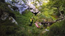 Rescate del espeleólogo francés en una cueva del Soba