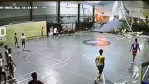 Gym roof collapses during basketball game as typhoon Doksuri hits Philippines