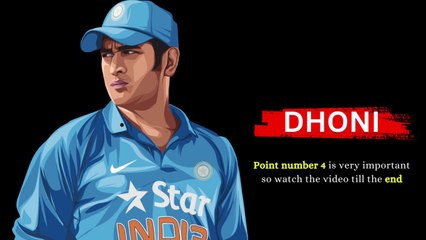 Dhoni 4 Habits into Your Life, Touch the Heights of Success | 4 Habits of Dhoni