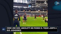 Como uno más: Ancelotti no pierde el toque junto a sus jugadores