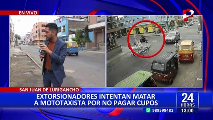 Descargar video: SJL: vecinos atemorizados por presencia de mafias que cobran cupos a mototaxistas