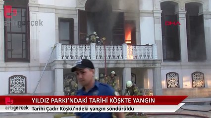 Beşiktaş’taki tarihi köşkte yangın