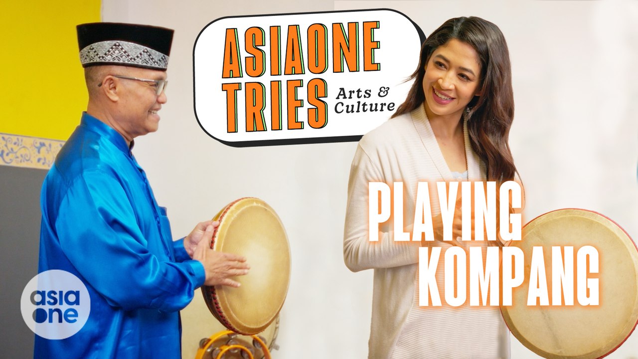 Playing to the beat of the kompang with Munah | AsiaOne Tries: Arts & Culture