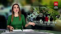 Taxistas atacan camioneta turística en Cancún; hay dos detenidos