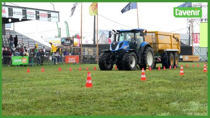 Démonstration de l'examen pour le permis G à la foire agricole de Libramontr