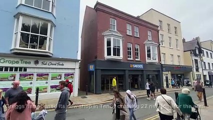 Greggs opens new bigger store in Tenby