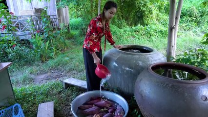 Fresh flower banana and cook food recipe delicious - Polin lifestyle