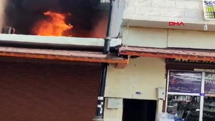 Kilis'te müstakil evin terasındaki odunlukta çıkan yangın söndürüldü