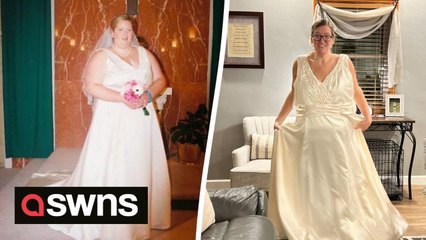 "I ditched my daily three course dinners and lost half my body weight – now my wedding dress swallows me"