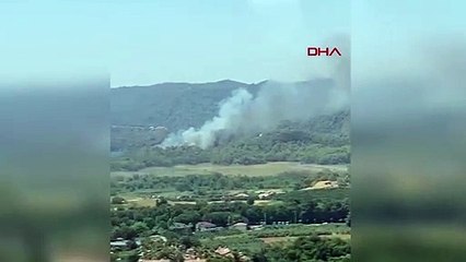 Intervention en cas d'incendie de forêt à Fethiye