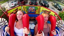 Girls Freaking Out # 26| Funny Slingshot Ride Compilation 2023