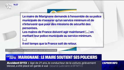 À Marignane, le maire soutient le mouvement de protestation des policiers