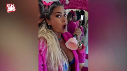 Yeliz Yeşilmen lavabo pompasıyla Barbie akımına uydu