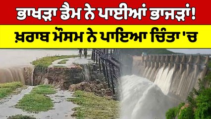 ਭਾਖੜਾ ਡੈਮ ਨੇ ਪਾਈਆਂ ਭਾਜੜਾਂ! ਖ਼ਰਾਬ ਮੌਸਮ ਨੇ ਪਾਇਆ ਚਿੰਤਾ 'ਚ | Bhakra Nangal Dam | OneIndia Punjabi