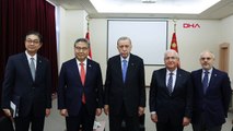 Cumhurbaşkanı Recep Tayyip Erdoğan, Güney Kore Dışişleri Bakanı Park Jin'i kabul etti
