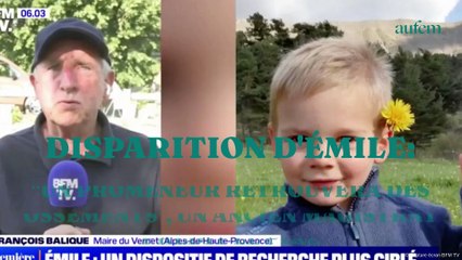 Disparition d'Emile : "un promeneur retrouvera des ossements", un ancien magistrat prédit le pire