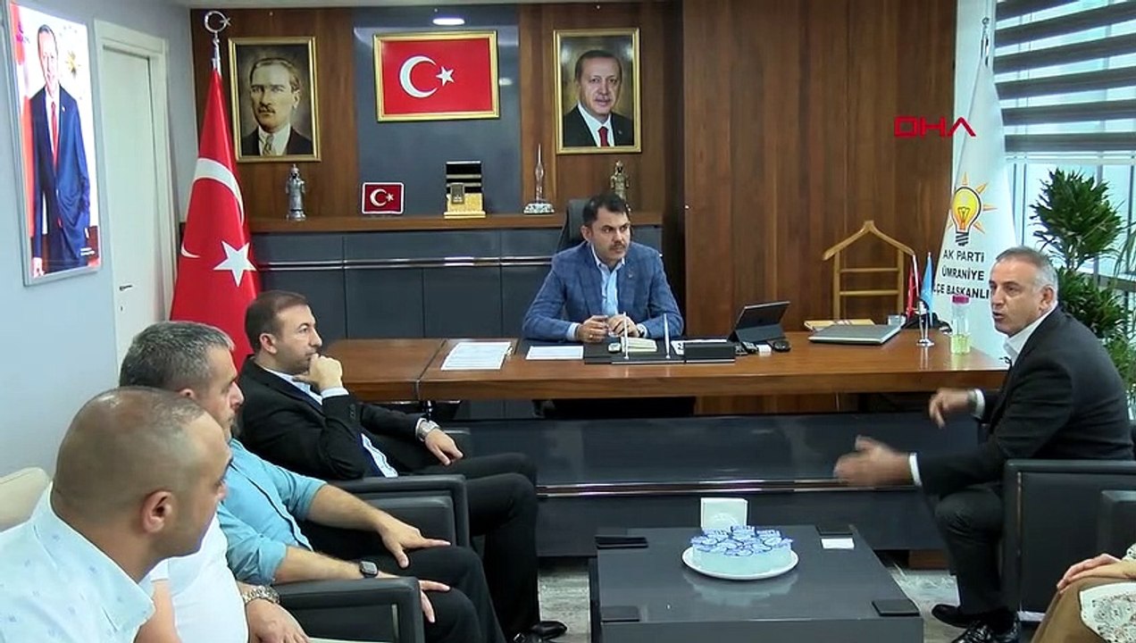 AK Parti İstanbul Milletvekili Murat Kurum, Ümraniye İlçe Başkanlığı'nı ziyaret etti