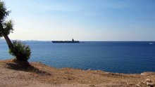 Flisvos 28/7/2023 Aircraft carrier of the United States of America Uss Gerald R.Ford