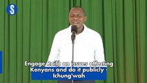 Engage Raila on issues affecting Kenyans and do it publicly - Ichung'wah