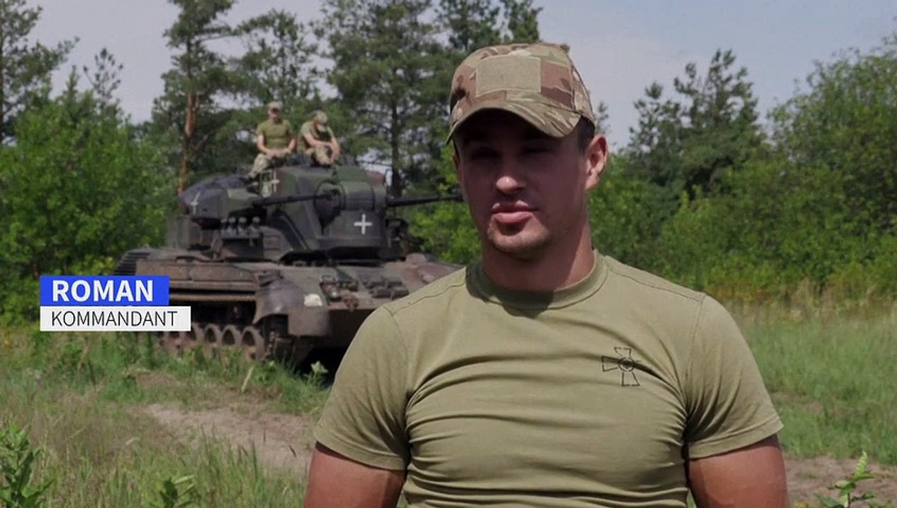 So kämpft die ukrainische Armee mit deutschen Gepard-Panzern