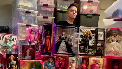 Man spends £30,000 on massive Barbie collection and now owns 600 dolls