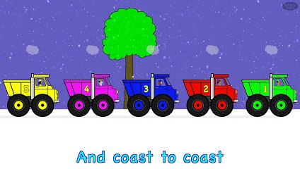 Top Trucks | #shorts | NURSERY RHYME | Rainbow Rabbit