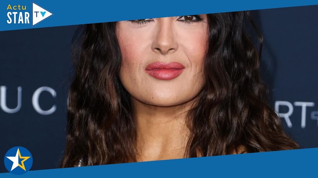 À 56 ans, Salma Hayek révèle sa technique pour couvrir ses cheveux blancs... preuve à l'appui !