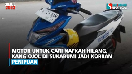 Motor untuk Cari Nafkah Hilang, Kang Ojol di Sukabumi Jadi Korban Penipuan