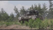Ucraina, le unità antiaeree si addestrano coi super carri tedeschi