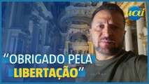Zelensky visita catedral bombardeada pelos russos em Odessa