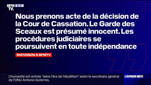 Procès d'Éric Dupond-Moretti: le ministre de la Justice a toute la confiance de la Première ministre , selon Matignon