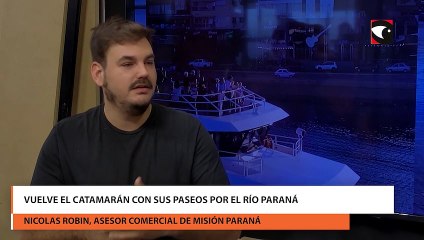Vuelve el catamarán con sus paseos por el Río Paraná