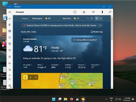 fix Weather widget showing wrong location in Windows 10 or 11