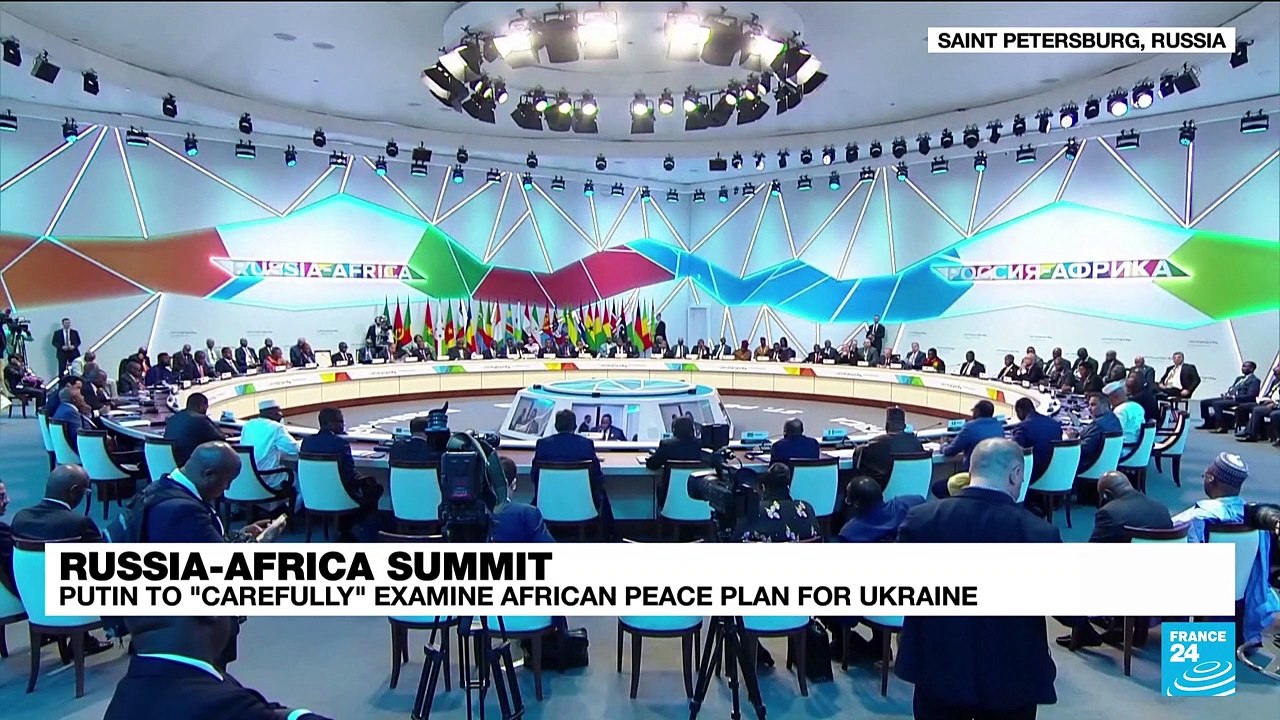 Putin woos African leaders at second day of summit in Russia