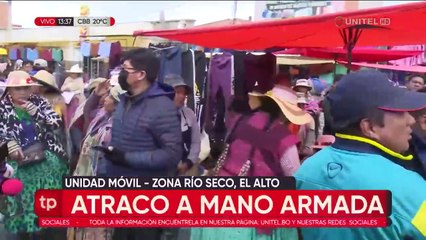 Atraco armado en El Alto deja cuatro heridos