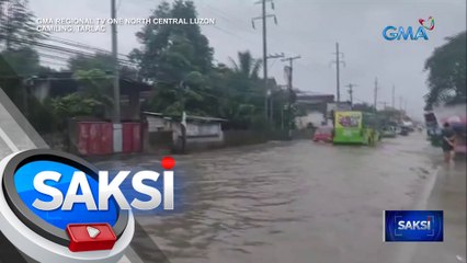 Mahigit 60 pamilya, inilikas matapos bumaha dahil sa pag-apaw ng ilog | Saksi