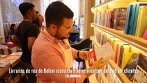 Livrarias de rua de Belém resistem e se reinventam para atrair clientes