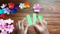 How to make easy Paper Flower Stick | Paper Flower | Origami Paper Flower