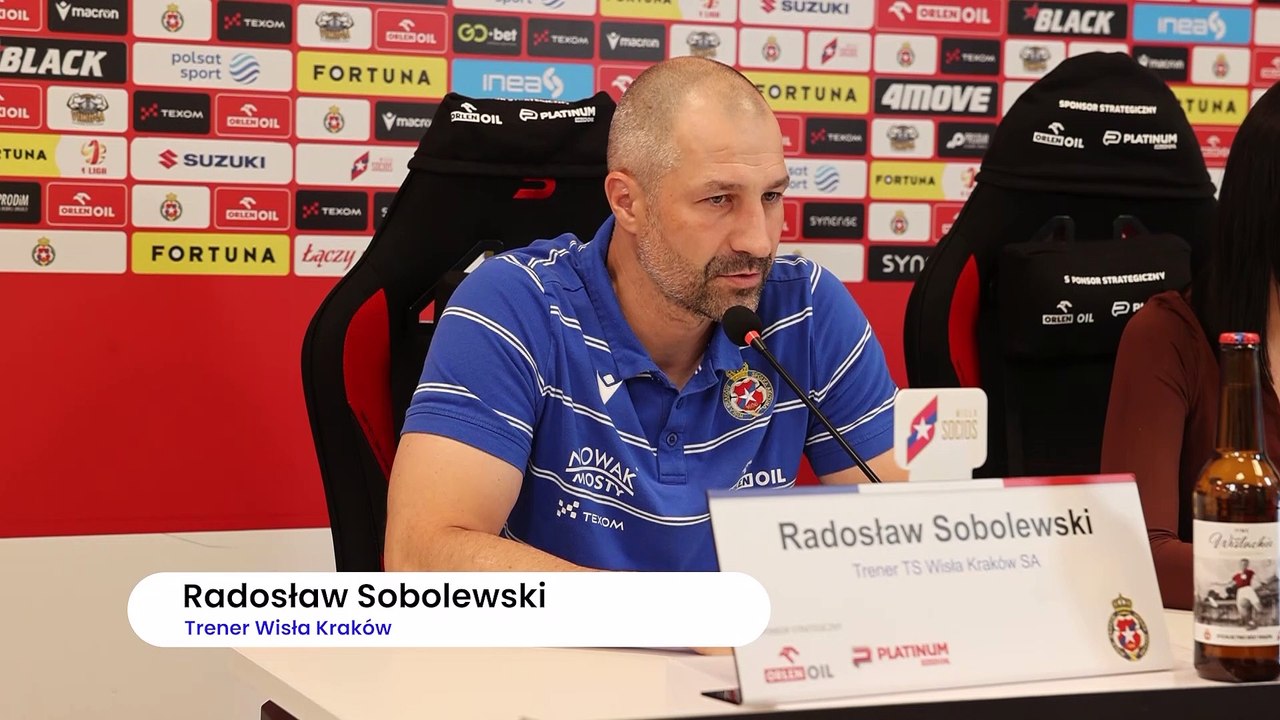 Kraków - konferencja Radosława Sobolewskiego przed meczem