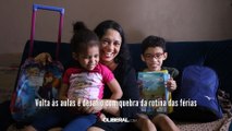 Volta às aulas é desafio com quebra da rotina das férias