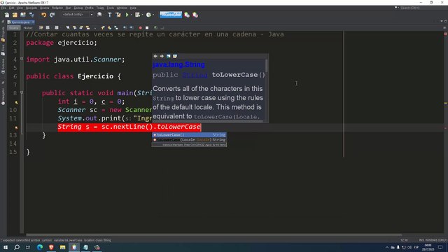 Contar cuantas veces se repite un carácter en una cadena en Java
