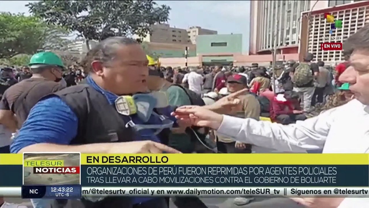 Organizaciones sociales peruanas denuncian represión contra manifestantes
